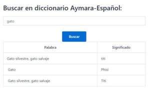 aplicativo diccionario aymara